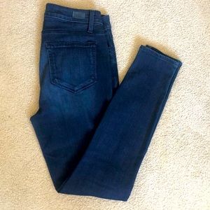 Paige dark wash Hoxton skinny jeans (size 29)
